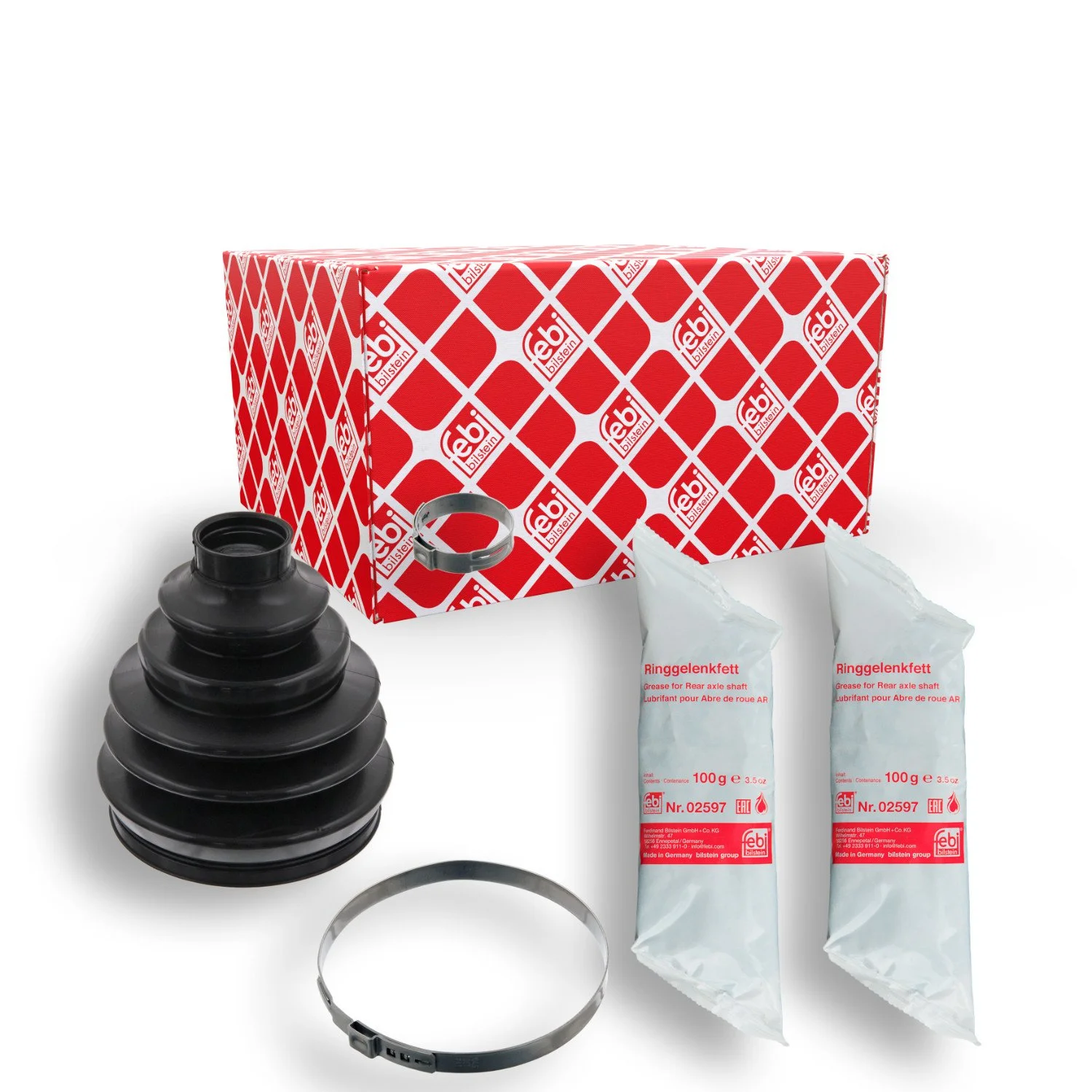 Комплект пильовика приводного вала FEBI BILSTEIN 38562 для MERCEDES-BENZ задній міст, фото №1 Комплект пильовика приводного вала FEBI BILSTEIN 38562 для MERCEDES-BENZ задній міст, фото №1