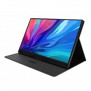 Экран PUSOKEI Portable Moni Gate 16.1 дюйм 1080P FHD HDMI IPS с динамиком и подставкой, поддерживает VESA Mount, совместим с ПК, телефоном - Фото 1