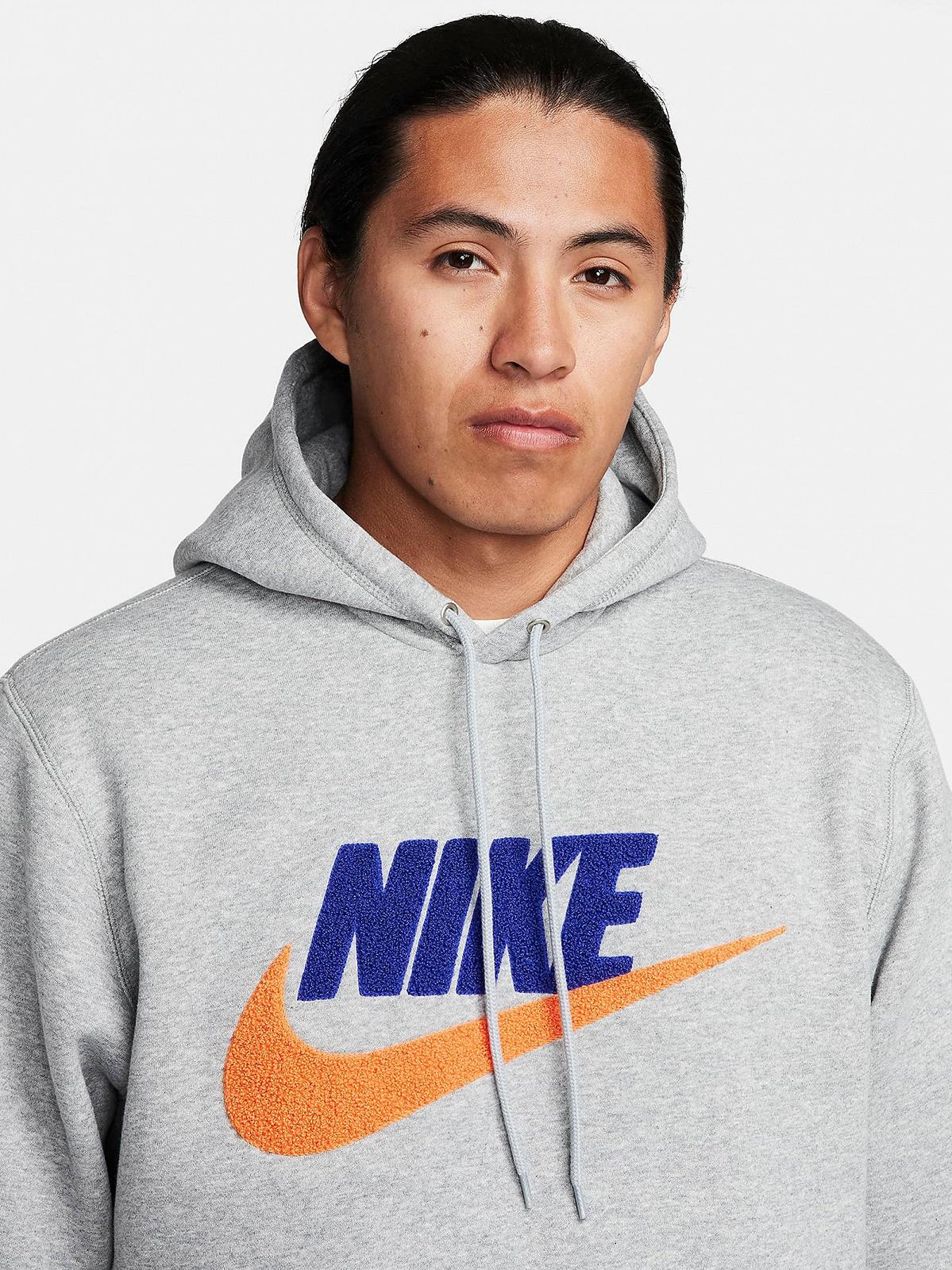 Худі Nike Club Fleece Pullover Hoodie Grey FN3104-063 M, фото №4