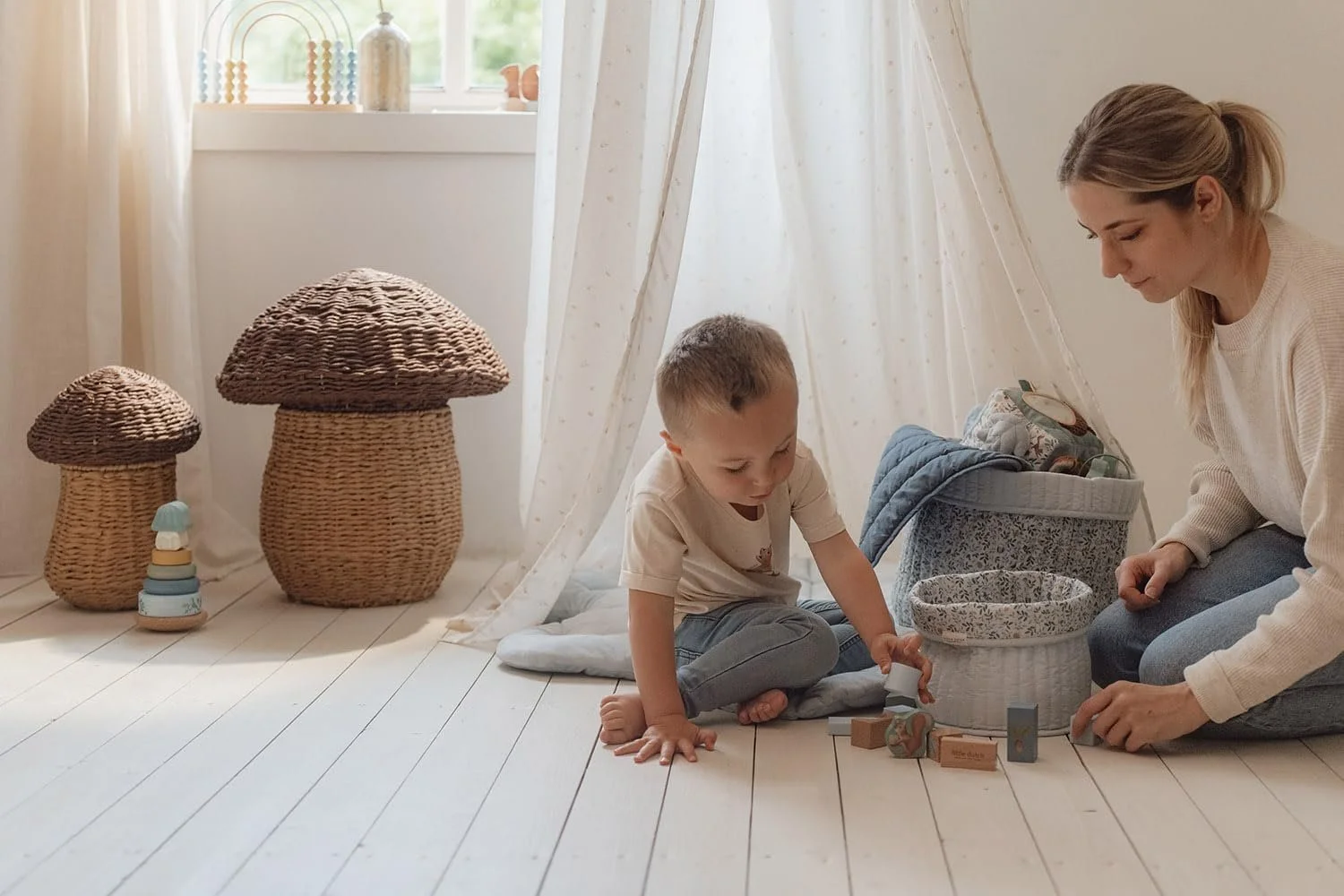 Органайзер для пеленального столика Little Dutch Forest Adventure TE31044030 Круглая Большая Двусторонняя, фото №3