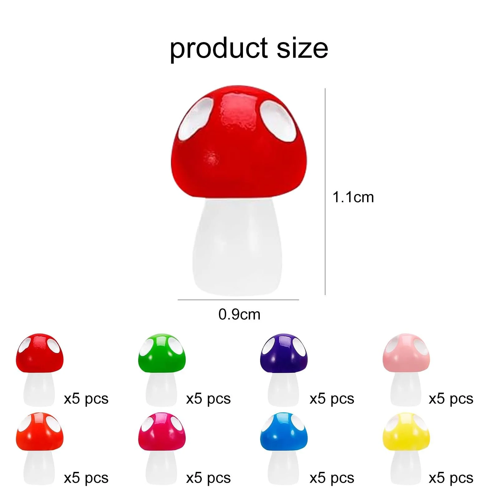 Миниатюры SJUIEO 40 Pieces Mini Resin Mushrooms Пластиковый Кукольный дом Декорация Ландшафт Аквариум Миниатюрная Игрушка 8 Цветов, фото №2 Миниатюры SJUIEO 40 Pieces Mini Resin Mushrooms Пластиковый Кукольный дом Декорация Ландшафт Аквариум Миниатюрная Игрушка 8 Цветов, фото №2