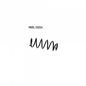 Пружина підвіски SKF VKDL 33214, передня вісь - Фото 1