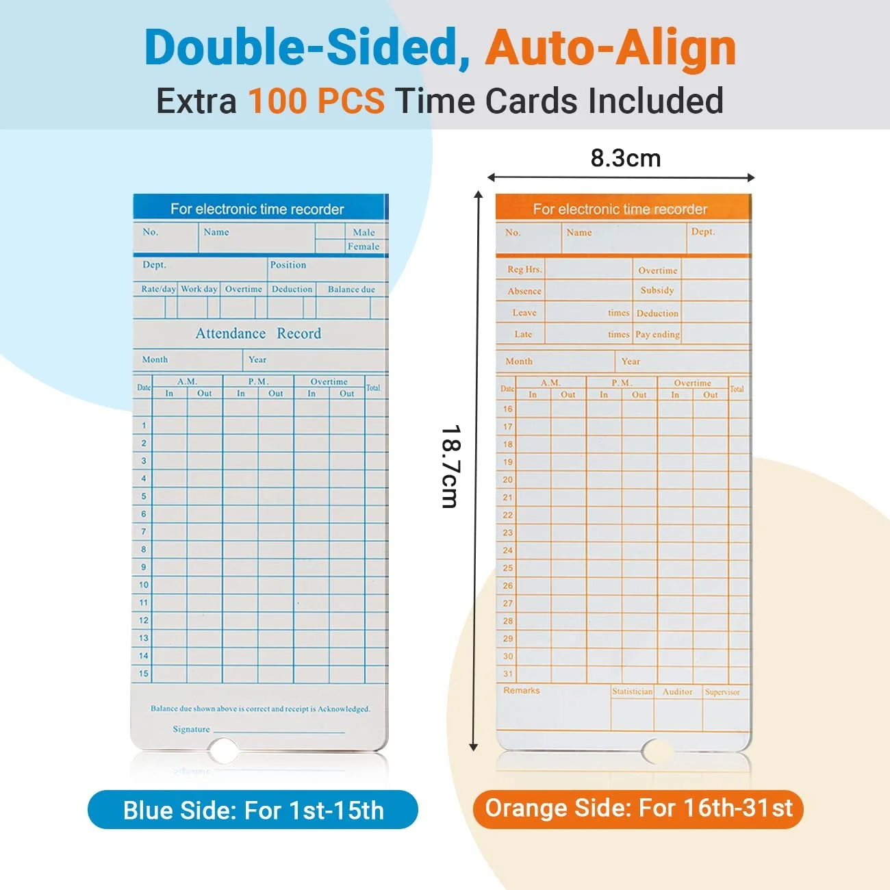 Електронний годинник обліку робочого часу Tera Time Recorder White, фото №2