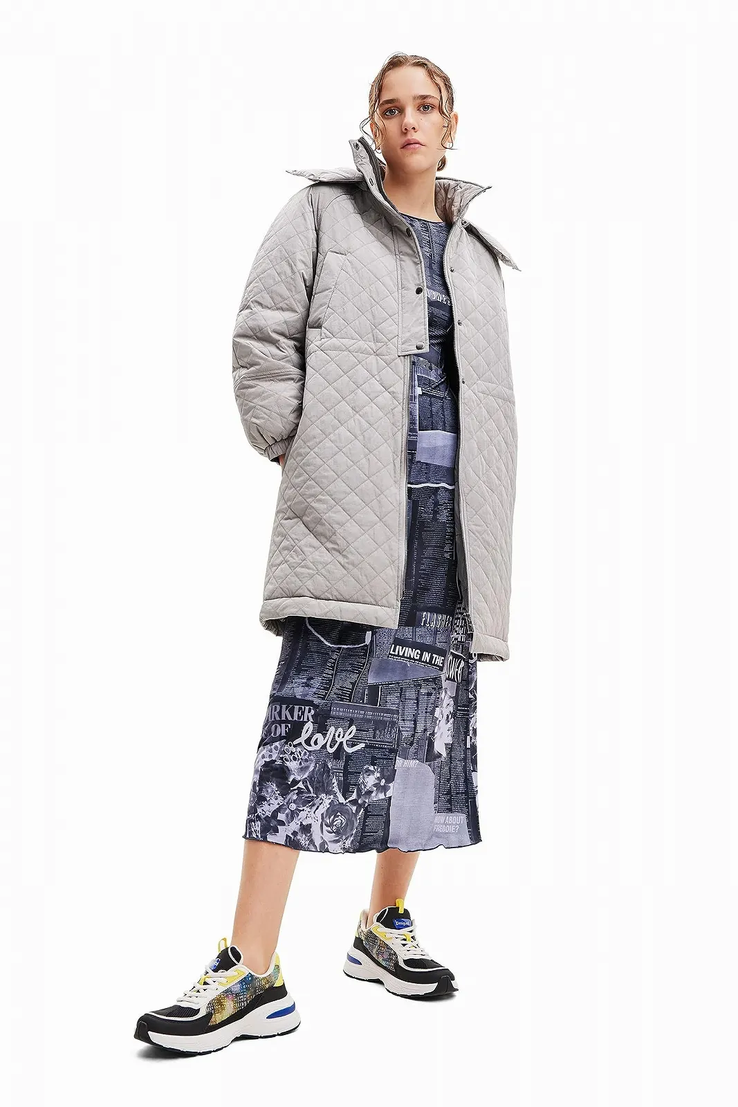 Пальто Desigual Denmark Жіноче Утеплене Довге, фото №4