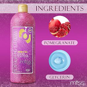 Гель для душу FAIR & WHITE Miss White з грейпфрутом 1000 мл synthetic.ua - Фото 1