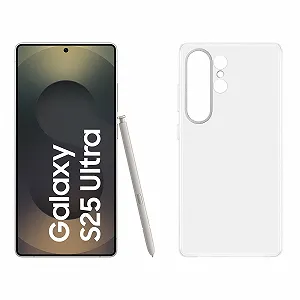 Смартфон Samsung Galaxy S25 Ultra 12 GB RAM 256 GB Titanium Black с чехлом Clear Case - Фото 1
