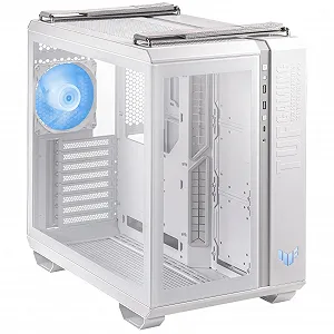 Корпус ASUS TUF Gaming GT502 Plus / без БП / Mid-Tower / ATX, Micro-ATX, Mini-ITX / USB 3.2 Type-C / 4x120mm ARGB / Закаленное стекло / Белый synthetic.ua - Фото 1