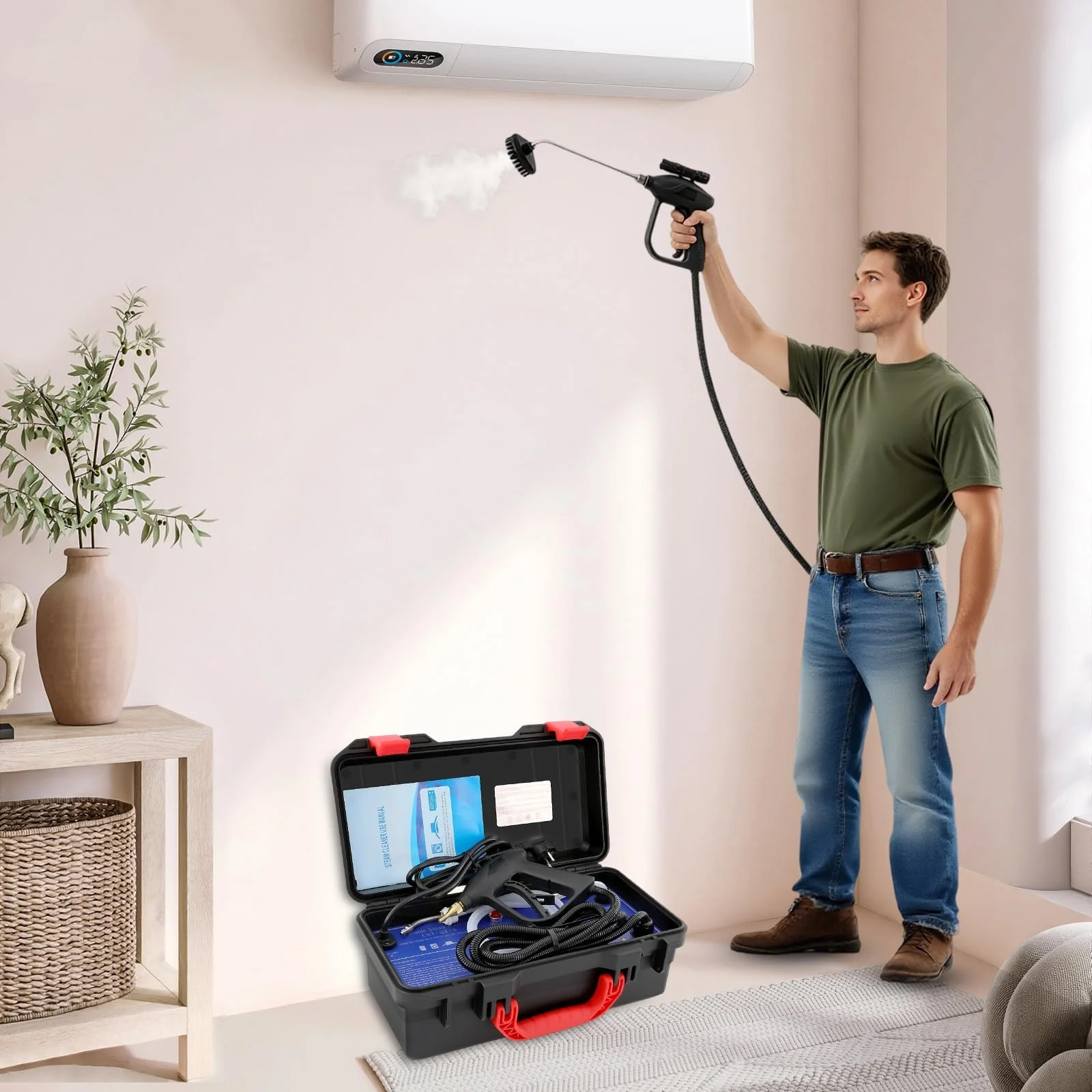 Пароочисник високого тиску портативний ручний 3000 Вт 220 В, фото №4 Пароочисник високого тиску портативний ручний 3000 Вт 220 В, фото №4