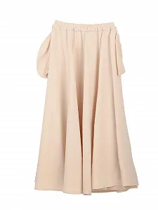 Жіноча Спідниця-максі Льняна Однотонна з Бічними Кишенями Еластична Талія synthetic.ua - Фото 1