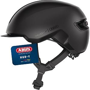 Шолом Urban ABUS HUD-Y з магнітним LED заднім ліхтарем, що перезаряджається, та магнітною застібкою - Фото 1