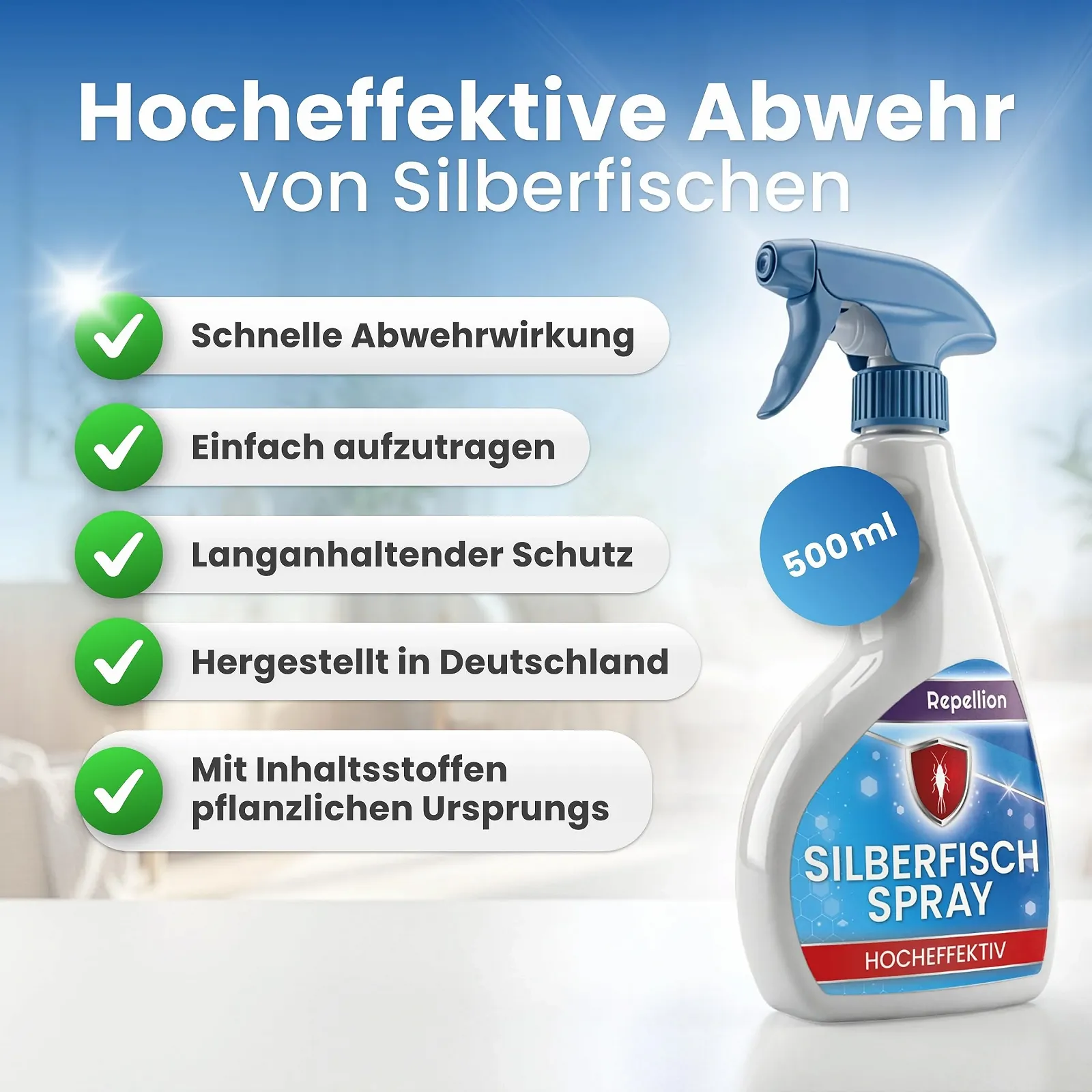 Спрей від лусниць 500 ml Instant Repellent, фото №2
