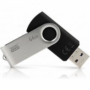 USB флеш-накопитель Goodram Twister 64GB Black UTS3-0640K0R11 - Фото 1