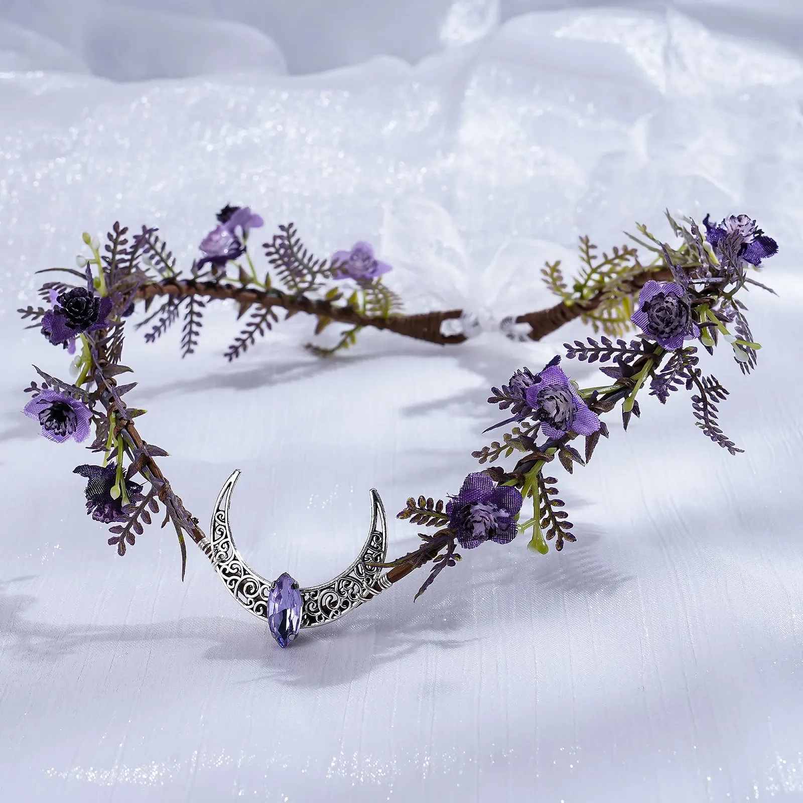 Вінок ельфа MOSTORY Фіолетовий для жінок, фото №3