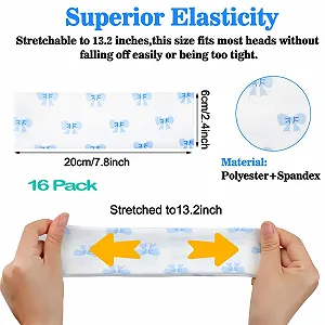 Обруч на голову Эластичная Тканевая Разноцветная synthetic.ua - Фото 1