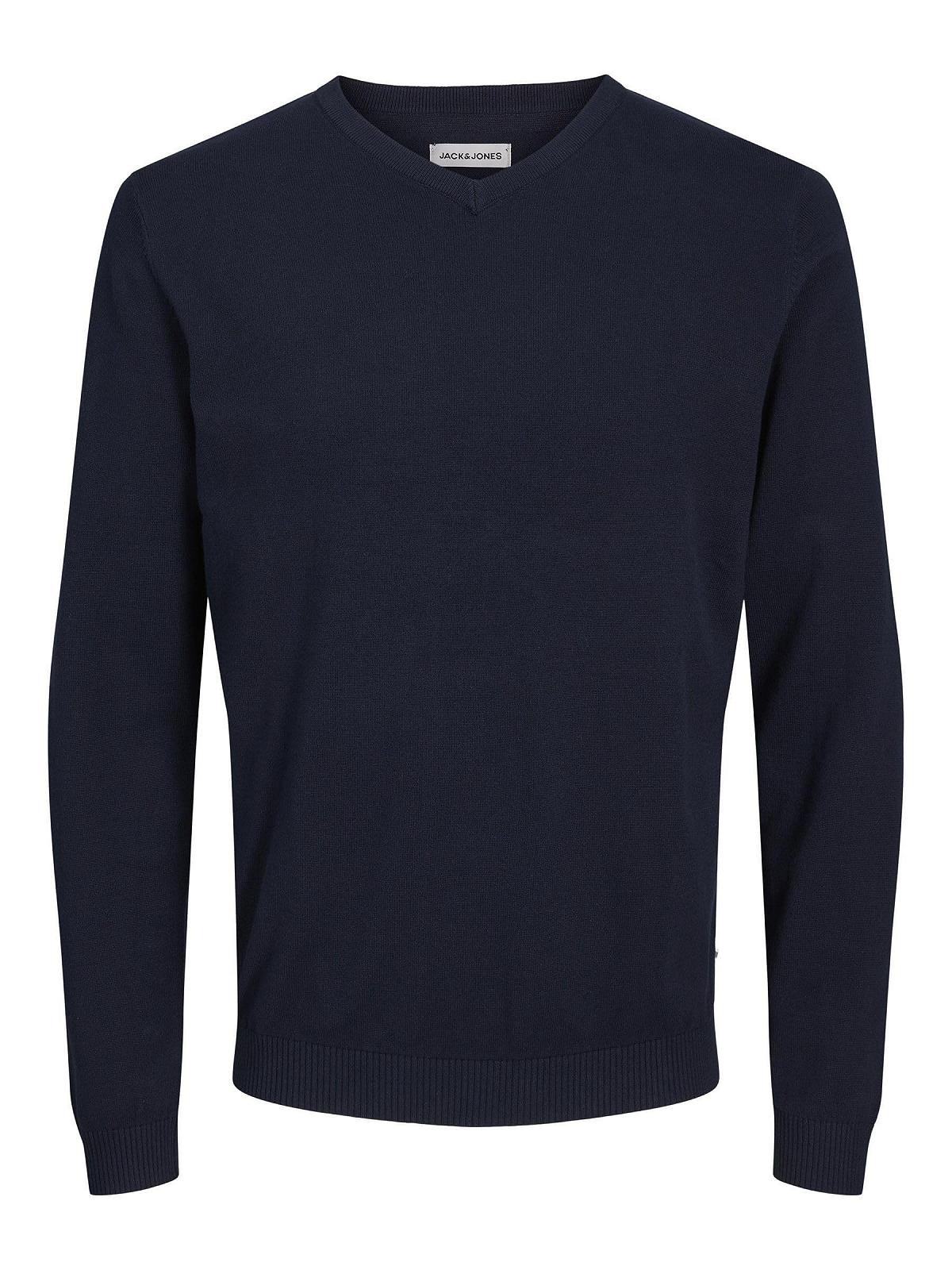 Джемпер з V-подібним вирізом JACK & JONES Чоловічий Трикотажний, фото №3