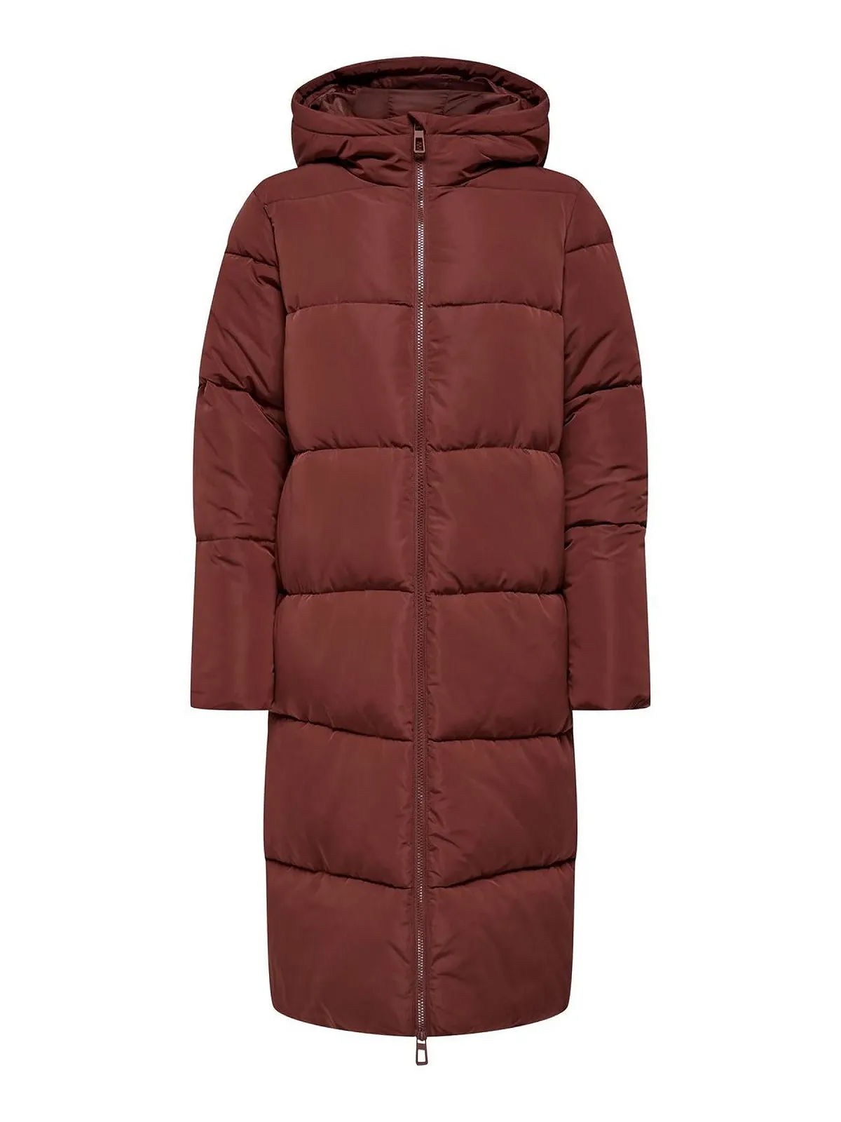 Женское стеганое пальто ONLY Onlabbie Puffer Coat OTW, Fired Brick, фото №1