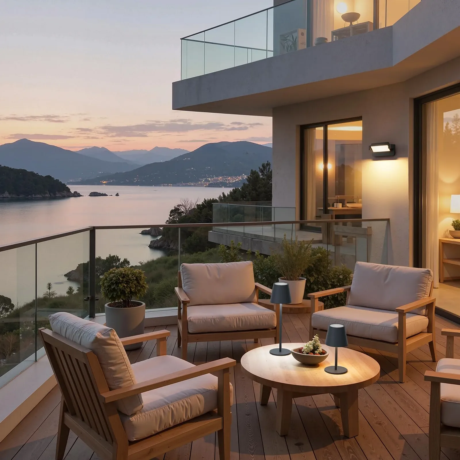 Настільна лампа Aipsun LED Акумуляторна 2 шт. Регульована висота 5000 мАг IP44 Антрацит, фото №9