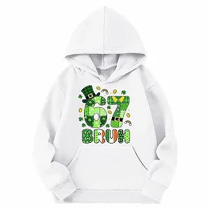 Худи 67 Meme, подростковое, с длинным рукавом, с принтом 67 ко Дню Святого Патрика, удобный мягкий свитшот, уличная одежда для мальчиков и девочек, повседневная куртка - Фото 1