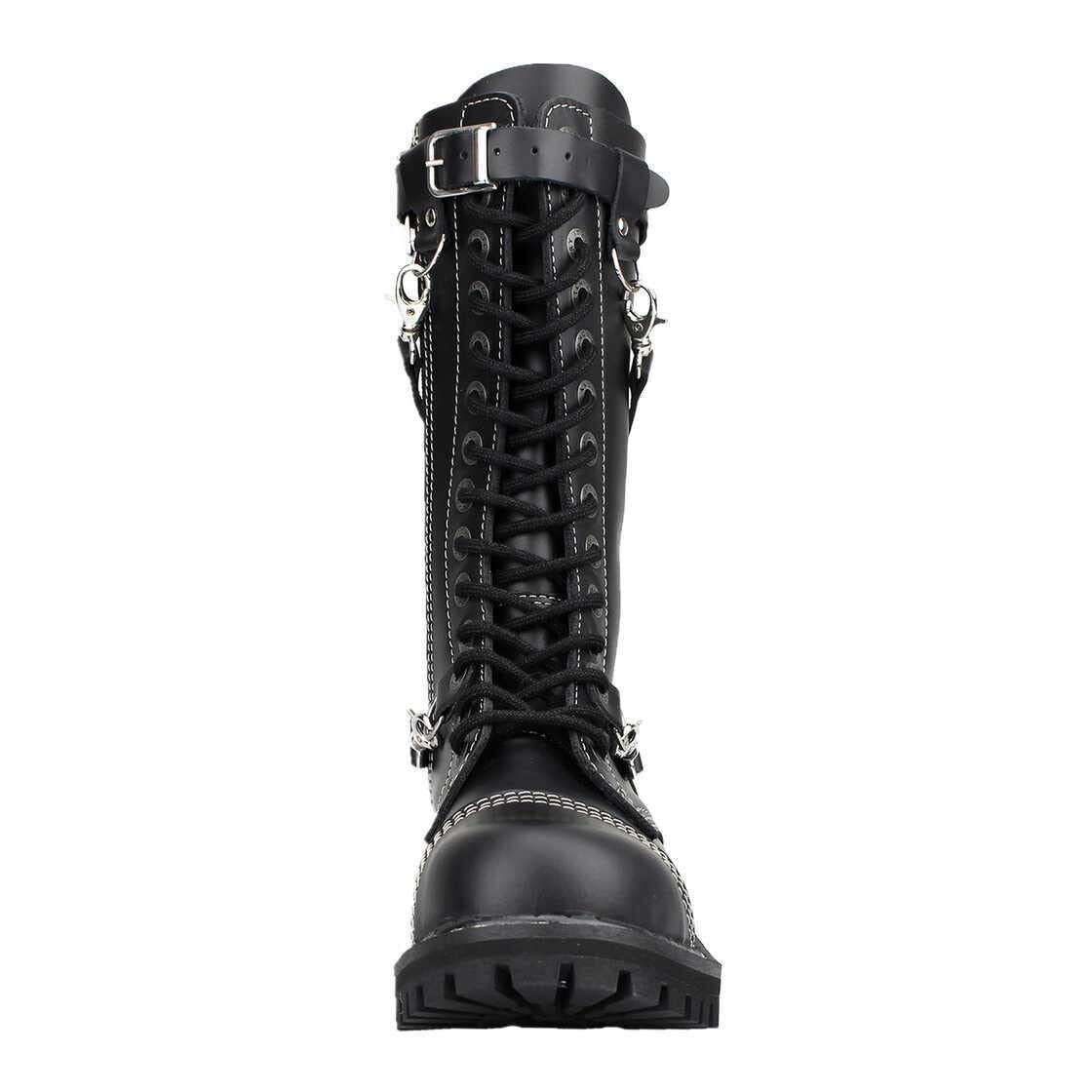 Черевики Шкіряні Angry ITCH -14-Hole 3 Strap Ranger Army Сталевий Носок, фото №4