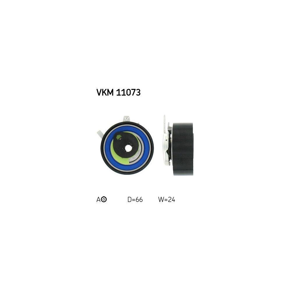 Ролик натяжителя ремня ГРМ SKF VKM 11073 для AUDI VOLVO VW, верхний, фото №1