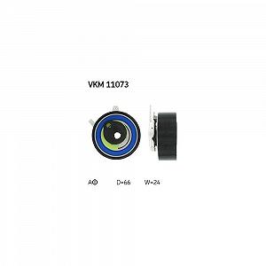 Ролик натяжителя ремня ГРМ SKF VKM 11073 для AUDI VOLVO VW, верхний - Фото 1