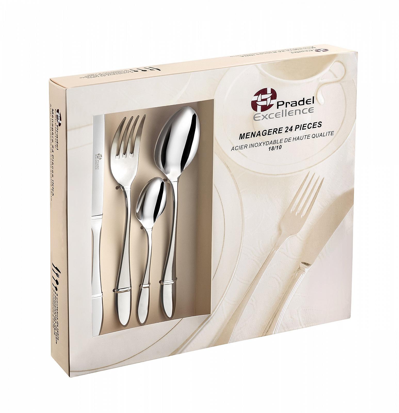 Набор столовых приборов Pradel Excellence 7130-24, нержавеющая сталь, фото №4 Набор столовых приборов Pradel Excellence 7130-24, нержавеющая сталь, фото №4