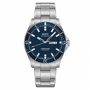 Годинник Mido Ocean Star Captain V 42.5мм Сталевий браслет та корпус Автоматичний Синій циферблат - Фото 1