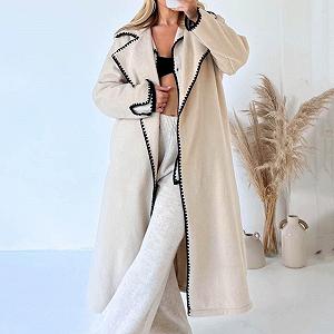 Тренч SRZYMJ Женский Тренч Уличная Мода Повседневный Однотонный Комфортный synthetic.ua - Фото 1