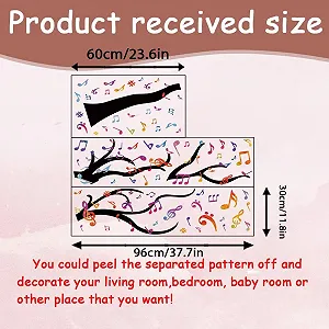 Наклейка на стіну ANATTASOUL Trees and Music Notes самоклеюча synthetic.ua - Фото 1