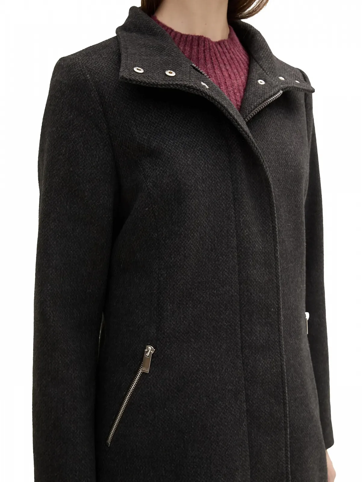 Пальто TOM TAILOR Denim з коміром-стійкою, фото №3