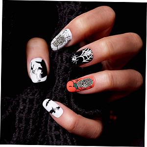 Подвески для ногтей FOMIYES Хэллоуин 40 шт. Череп DIY украшения для ногтей из цинкового сплава и страз для украшения ногтей synthetic.ua - Фото 1