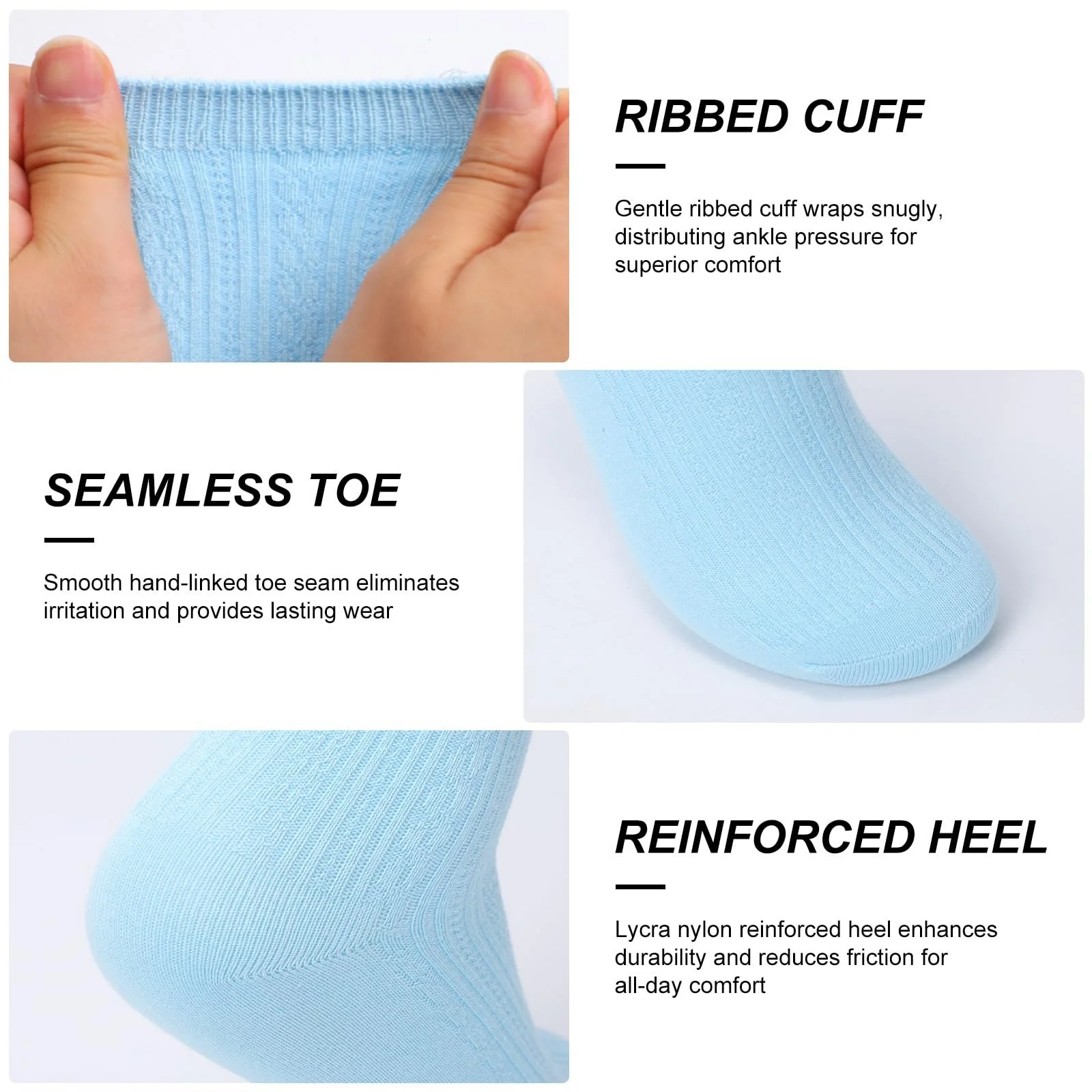 Носки Bamboo для женщин бесшовные дышащие анти-запах, 6 пар, фото №7