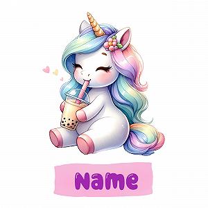 Наклейка на стіну GRAZDesign Personalised Unicorn з ім'ям 86 x 57 см - Фото 1