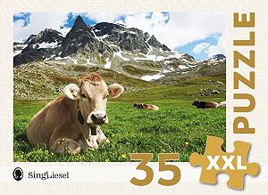 Пазл SingLiesel Cow in the Alps 35 XXL деталей для пожилых людей - Фото 1