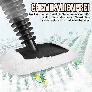 Пароочисник ручний 1050 Вт 3.2 бар 11 аксесуарів 2.98 м synthetic.ua - Фото 1