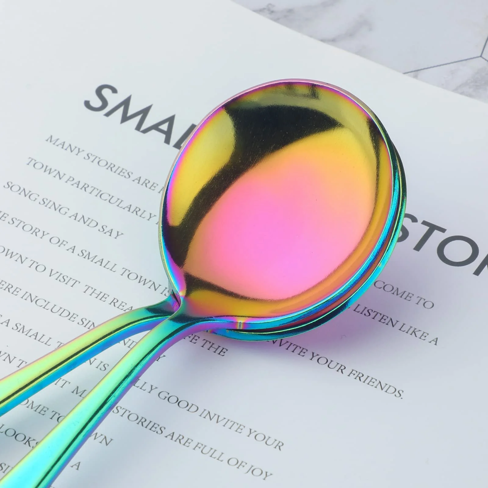 Ложка для бульйону Buyer Star Набір з 8 штук Багаторазові, фото №4