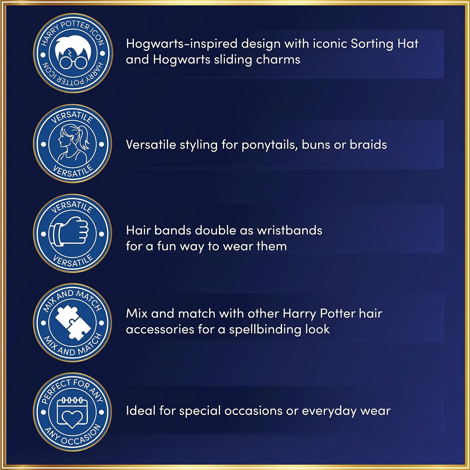 Вінок The Carat Shop Harry Potter Hogwarts Sorting Hat Сірий One Size, фото №4