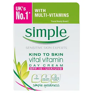 Денний крем Simple Kind to Skin Vital Vitamin SPF15 UVA/UVB 6 x 50 мл - Фото 1