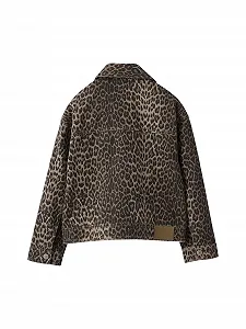 Куртка JONEN Леопардовий принт Oversized для дівчат synthetic.ua - Фото 1
