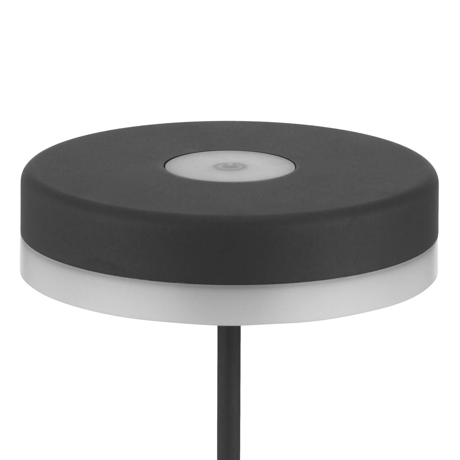 Настільна лампа REV DISK Акумуляторна IP54 Dimmable 200 лм 2 Вт Антрацит, фото №3