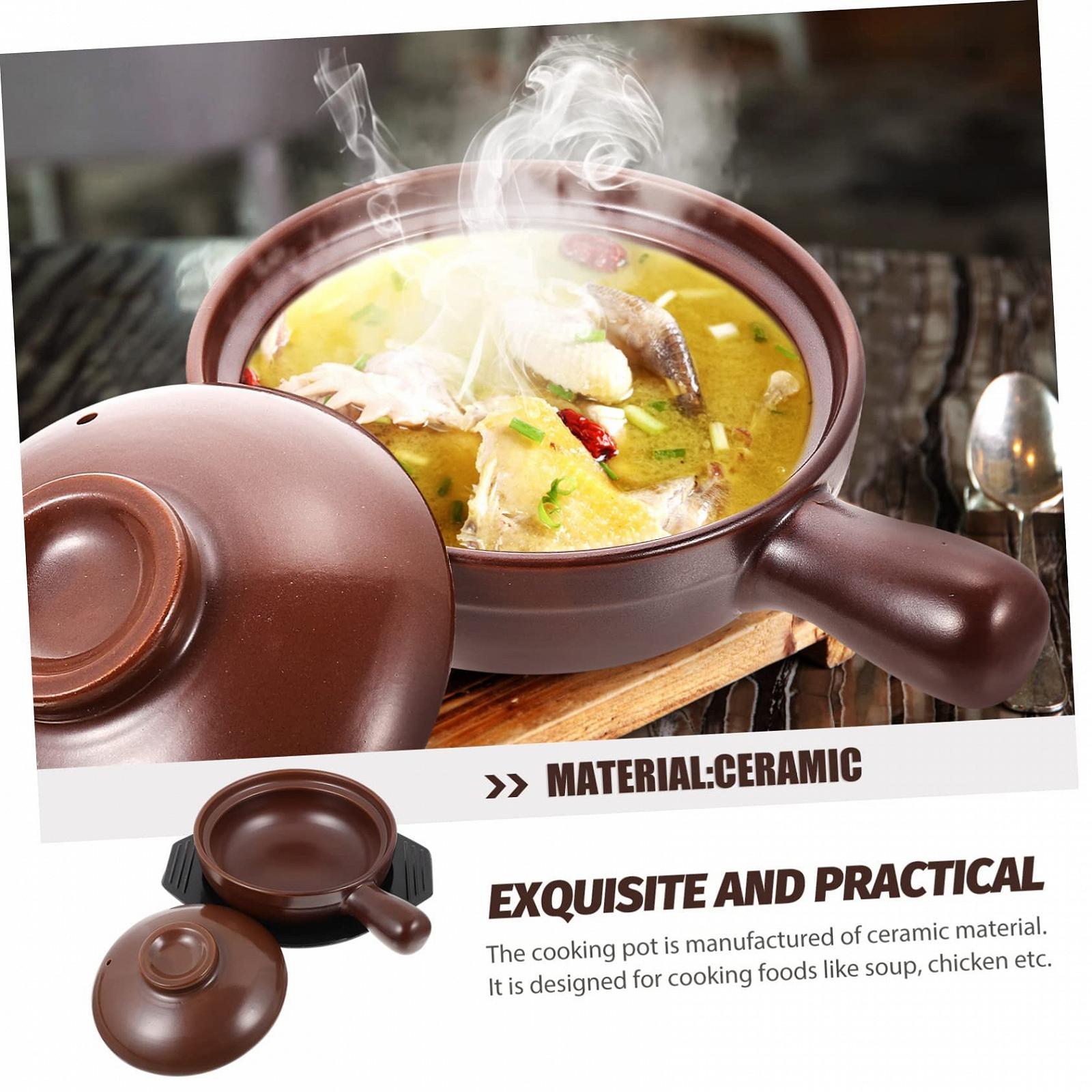 Набір Ківш керамічний термостійкий з ручкою для супів та здорових страв, фото №7