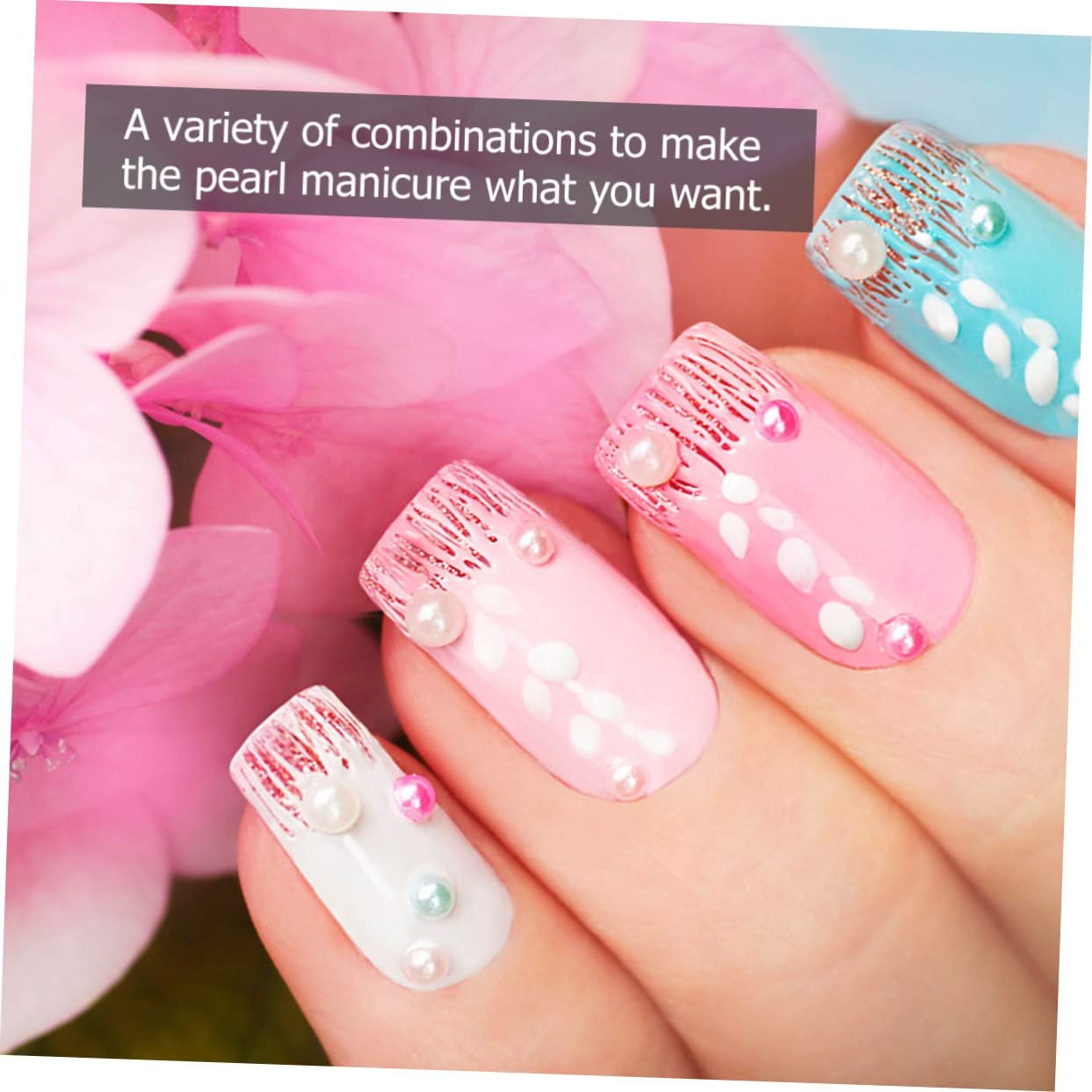 Жемчуг для ногтей Vaguelly 4 коробки стальные жемчужины белые золотые серебряные маникюрные украшения, фото №5 Жемчуг для ногтей Vaguelly 4 коробки стальные жемчужины белые золотые серебряные маникюрные украшения, фото №5