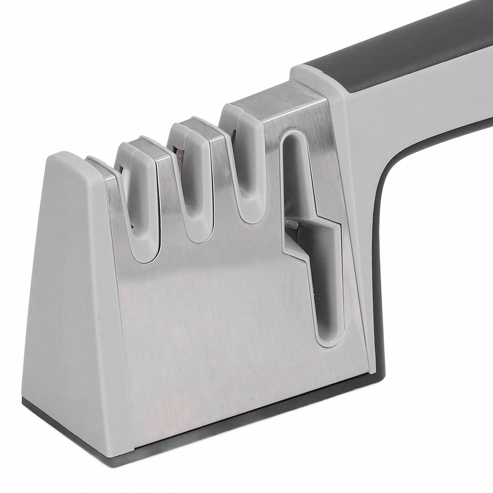 Точилка для ножей Профессиональная 4 головки Нержавеющая сталь Керамика ABS 23 см x 9 см, фото №8