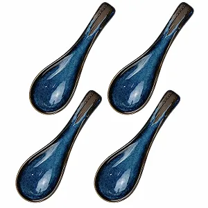 Ложки для супа Японские керамические, 4 шт, - Фото 1