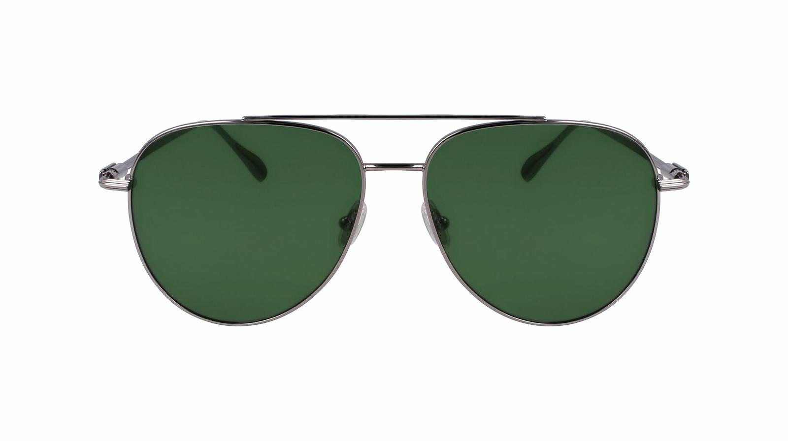Унісекс Сонцезахисні окуляри Salvatore Ferragamo 044 Light Ruthenium/Green, фото №2