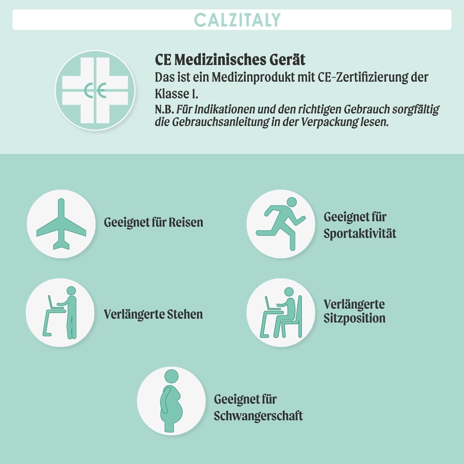 Гольфы Calzitaly Хлопковые с градуированной компрессией Компрессионные медицинские гольфы Черный, Синий, Серый, фото №5