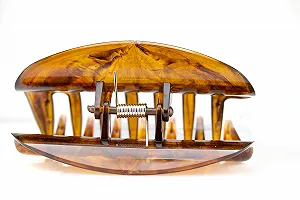 Заколка для волос большая с закрытыми сторонами WeLoveBeads Havana M709, 10 см synthetic.ua - Фото 1