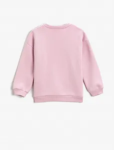 Світшот Koton Для дівчат З принтом "Анімація" З довгими рукавами Круглий виріз З начосом всередині synthetic.ua - Фото 1