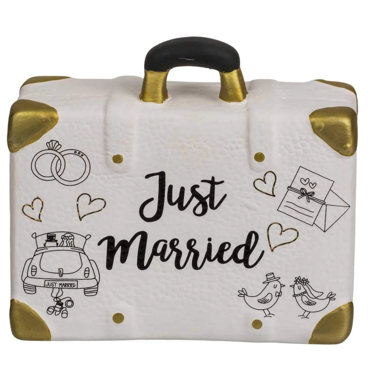 Скринька для грошей Кераміка OOTB Just Married, фото №1