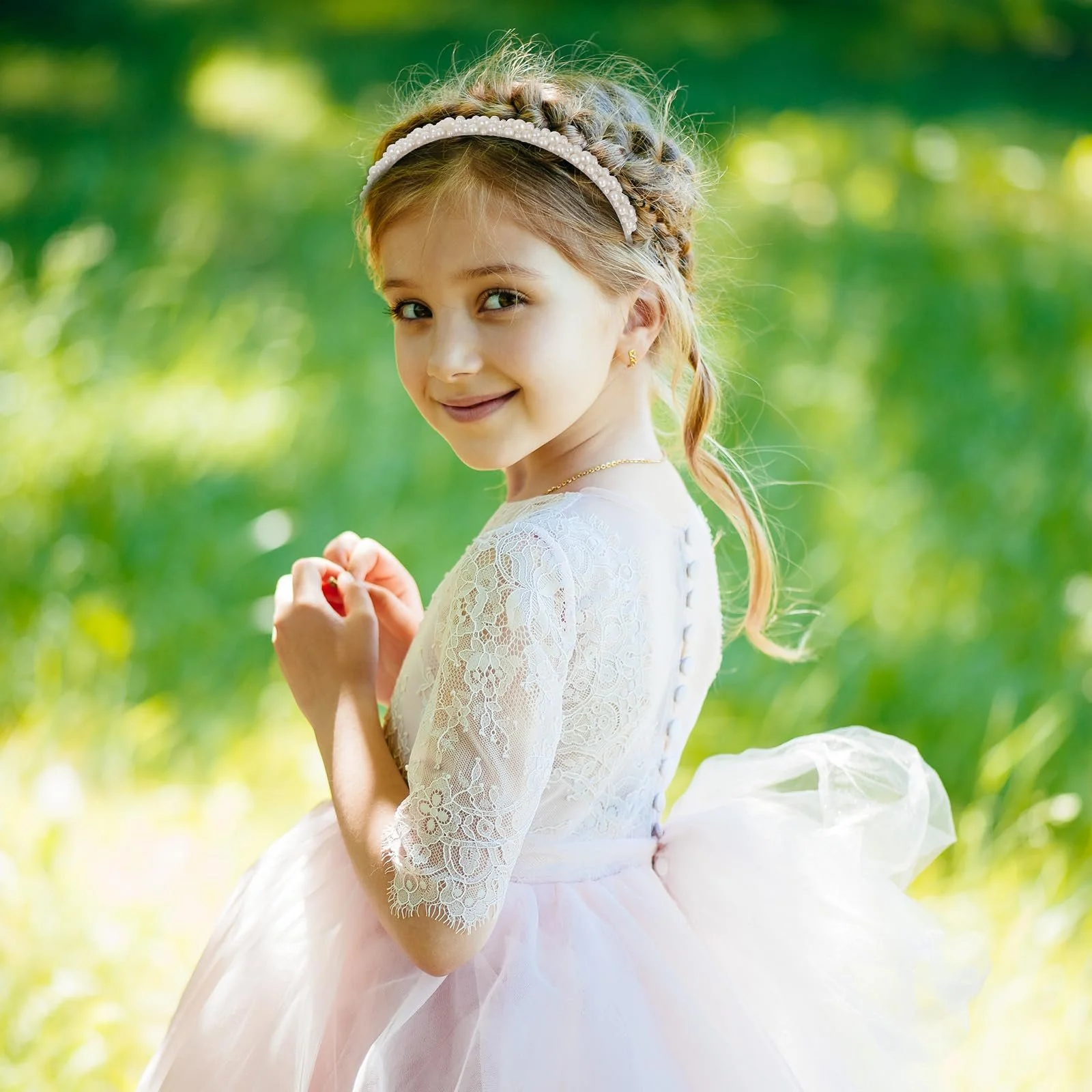 Обруч для волосся з перлинами для жінок, фото №2